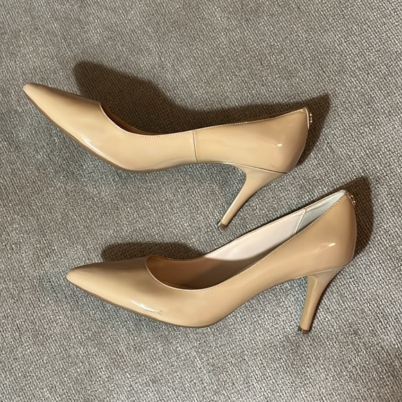 Cole Haan Grand.Os Nude Leather Heels - Picture 10 of 12